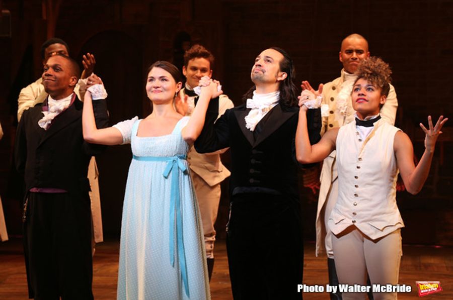 Photo Coverage: Lin-Manuel Miranda, Leslie Odom Jr. and Phillipa Soo Take Final Bows in HAMILTON! Image
