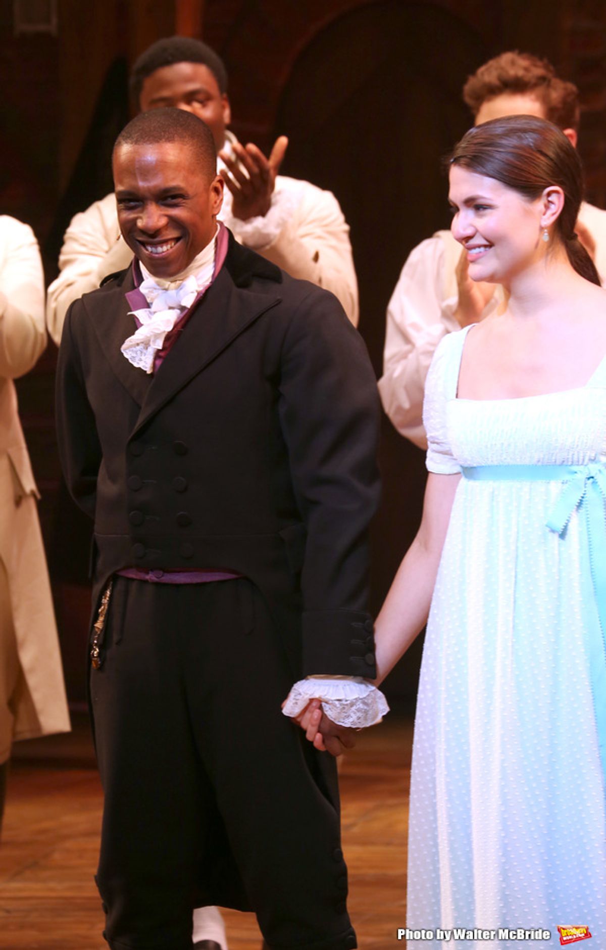 Leslie Odom Jr. and Phillipa Soo  at 