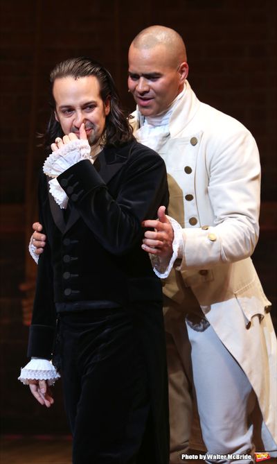 Christopher Jackson with Lin-Manuel Miranda Photo