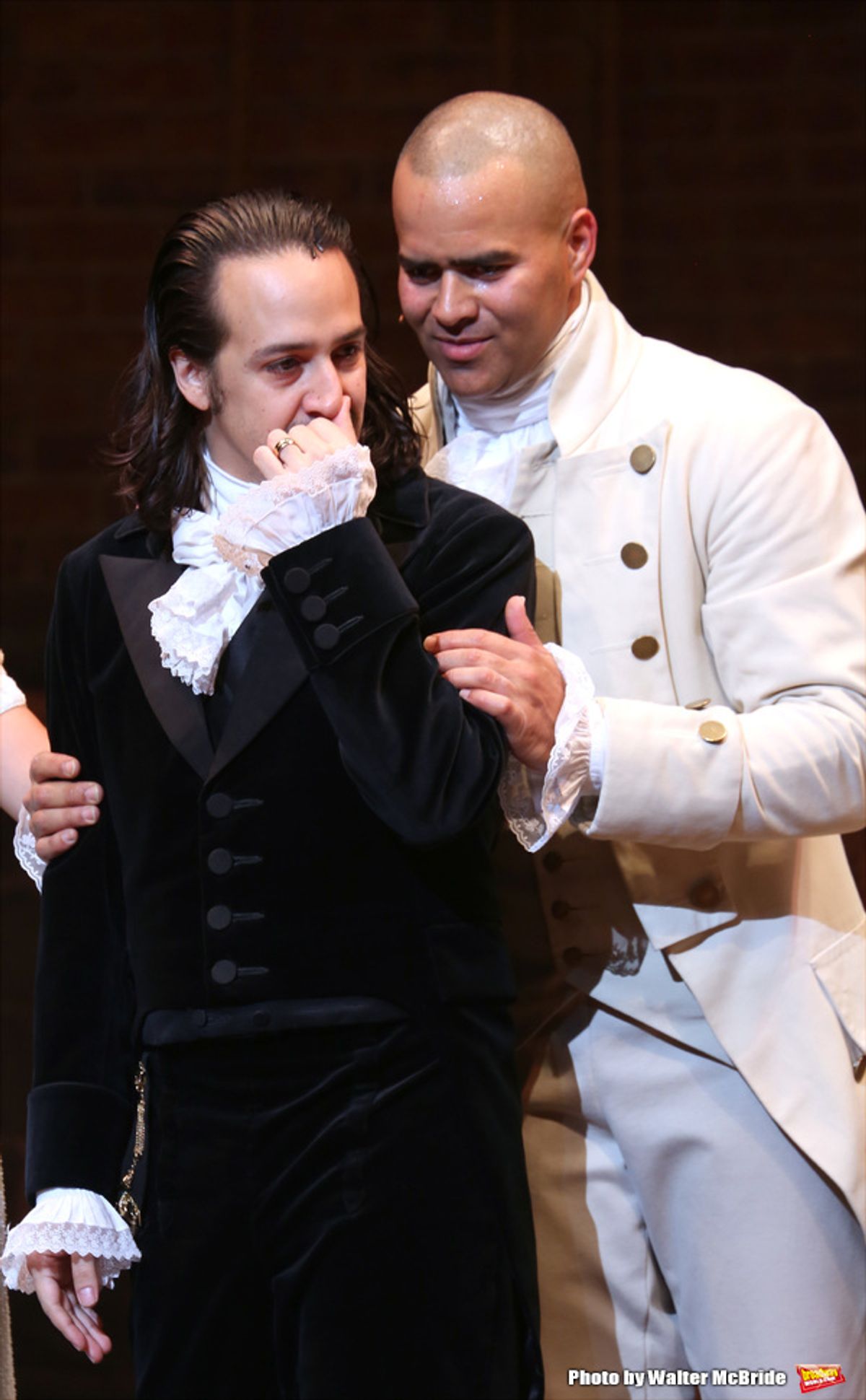 Christopher Jackson with Lin-Manuel Miranda at 