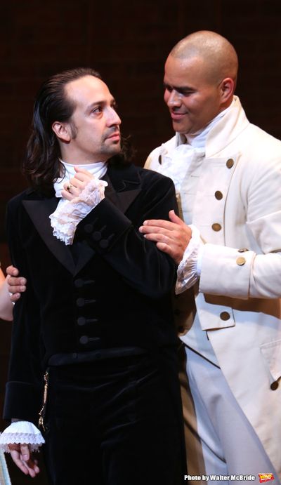 Christopher Jackson with Lin-Manuel Miranda Photo