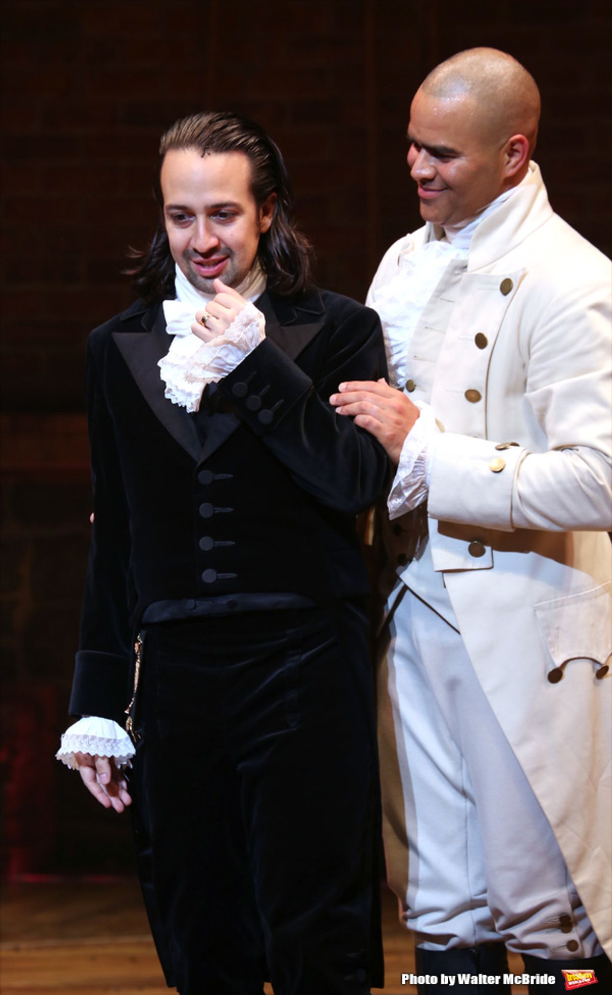 Christopher Jackson with Lin-Manuel Miranda at 