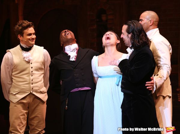 Photo Coverage: Lin-Manuel Miranda, Leslie Odom Jr. and Phillipa Soo Take Final Bows in HAMILTON! — photo 33 of 66
