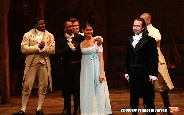 Photo Coverage: Lin-Manuel Miranda, Leslie Odom Jr. and Phillipa Soo Take Final Bows in HAMILTON! — photo 40 of 66