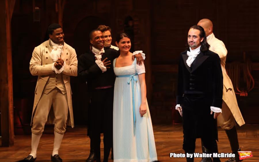 Photo Coverage: Lin-Manuel Miranda, Leslie Odom Jr. and Phillipa Soo Take Final Bows in HAMILTON! Image