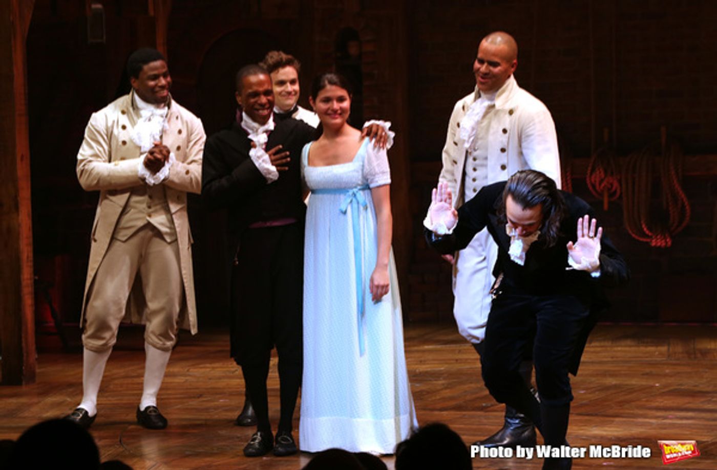 Photo Coverage: Lin-Manuel Miranda, Leslie Odom Jr. and Phillipa Soo Take Final Bows in HAMILTON!  Image