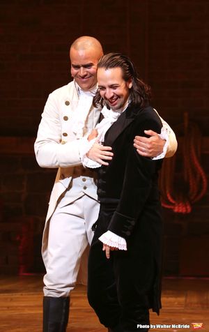 Christopher Jackson with Lin-Manuel Miranda  Photo