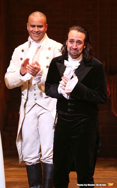 Christopher Jackson with Lin-Manuel Miranda Photo