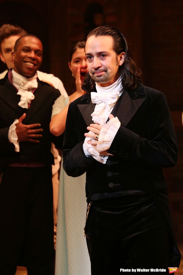 Photo Coverage: Lin-Manuel Miranda, Leslie Odom Jr. and Phillipa Soo Take Final Bows in HAMILTON! — photo 48 of 66