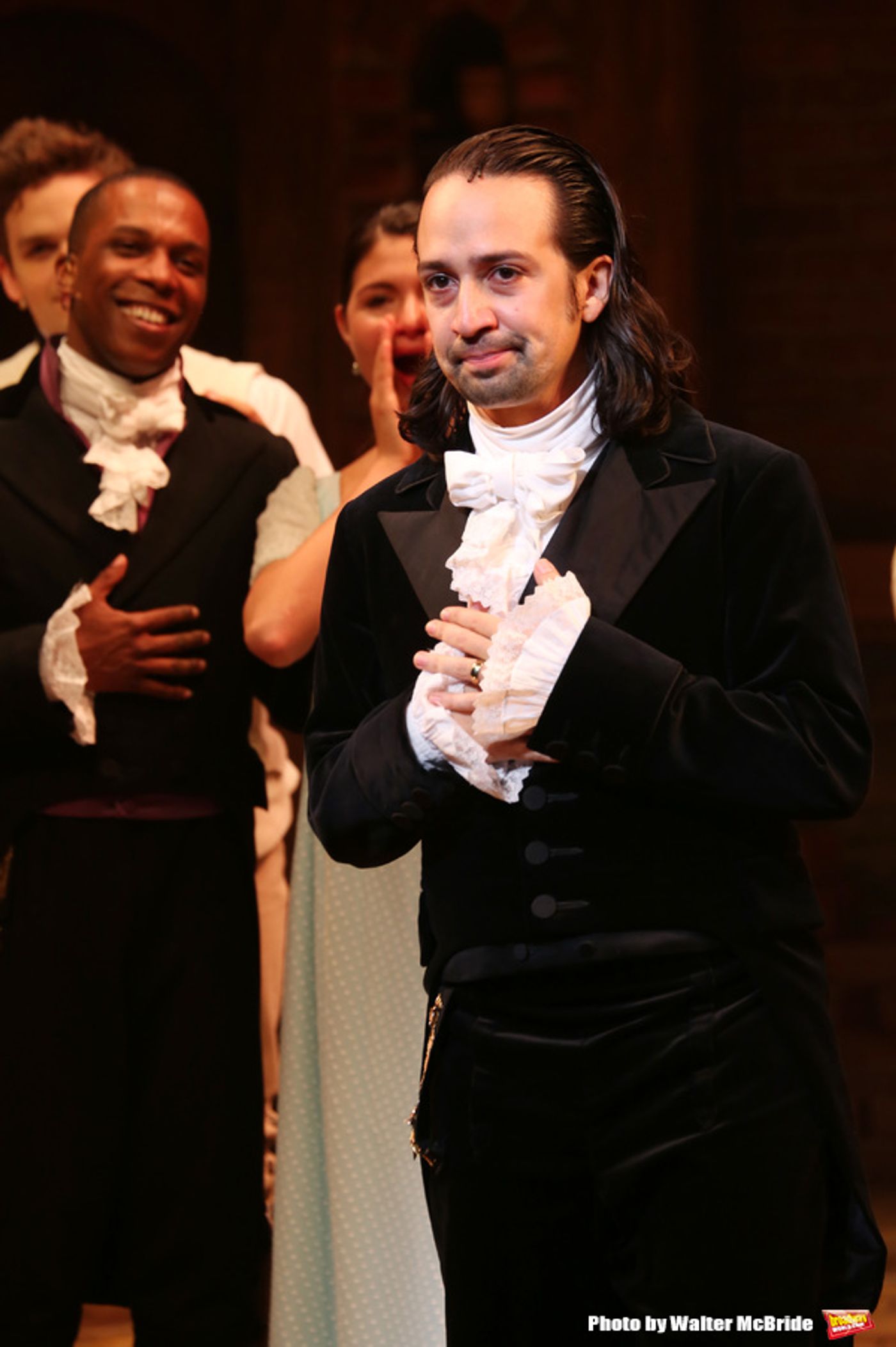 Photo Coverage: Lin-Manuel Miranda, Leslie Odom Jr. and Phillipa Soo Take Final Bows in HAMILTON!  Image