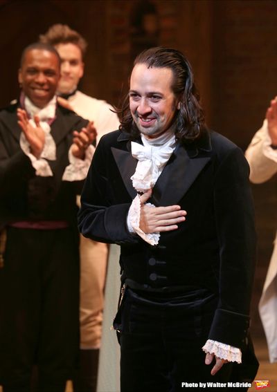 Leslie Odom Jr. with Lin-Manuel Miranda  Photo