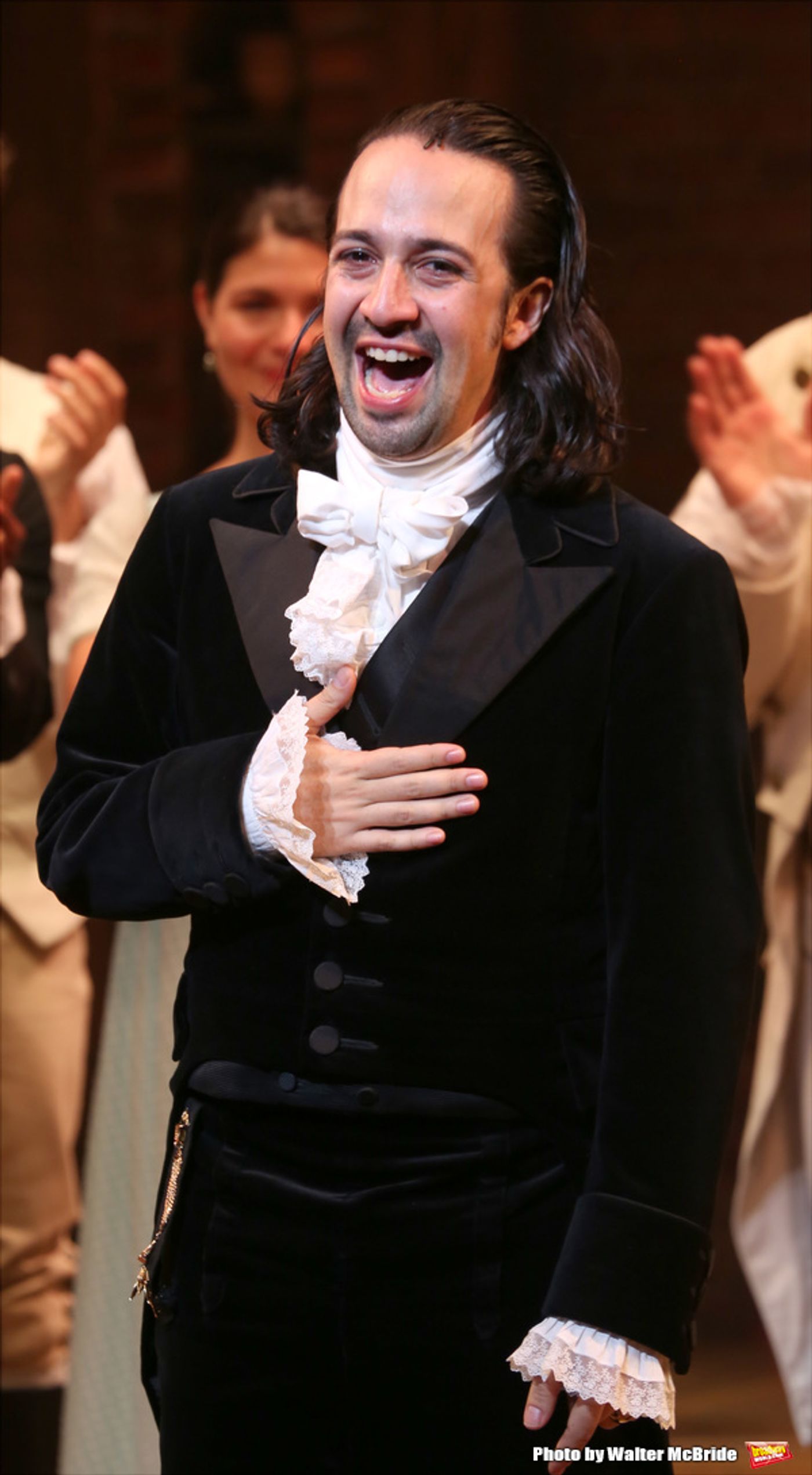 Photo Coverage: Lin-Manuel Miranda, Leslie Odom Jr. and Phillipa Soo Take Final Bows in HAMILTON!  Image