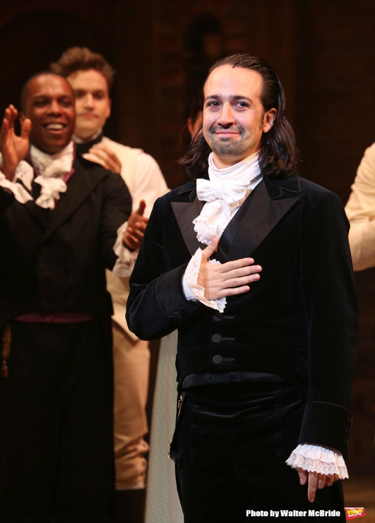 Leslie Odom Jr. with Lin-Manuel Miranda  at 