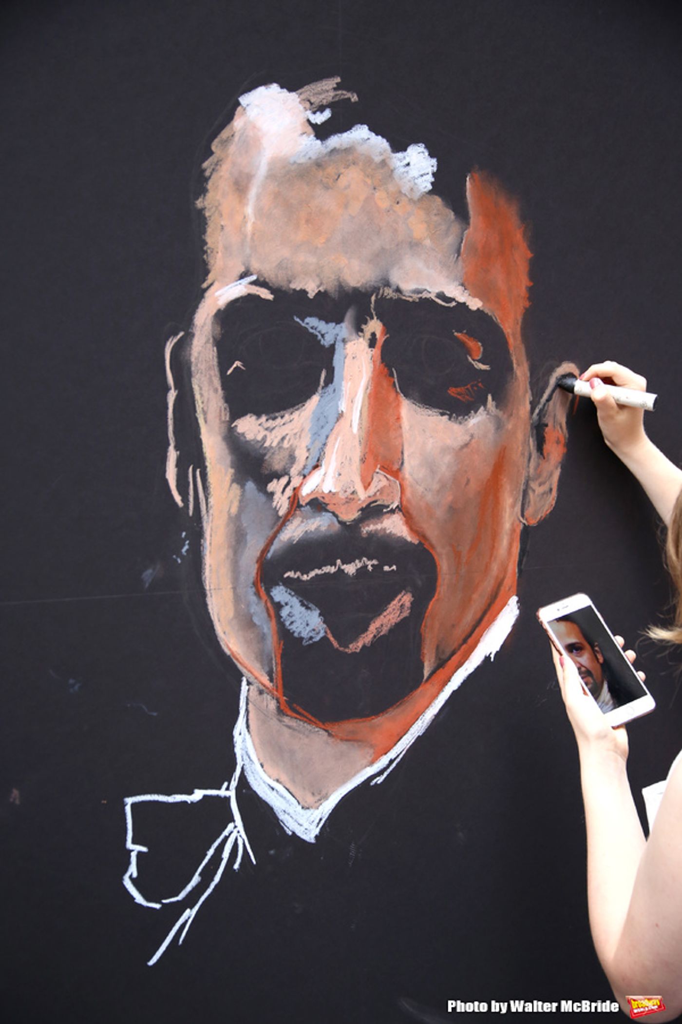 Photo Coverage: Fans Gather for Lin-Manuel Miranda's Final Performance in HAMILTON  Image