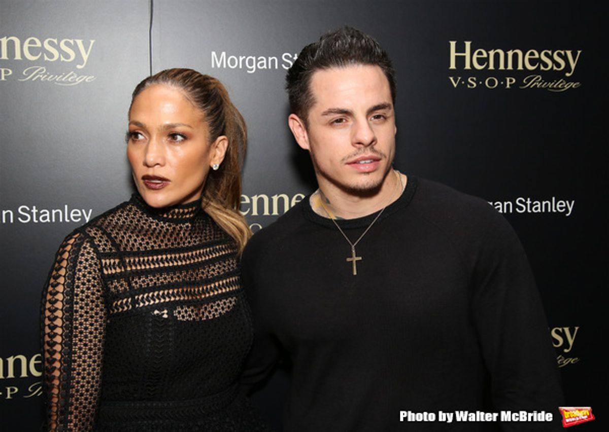 Jennifer Lopez and Casper Smart  at 