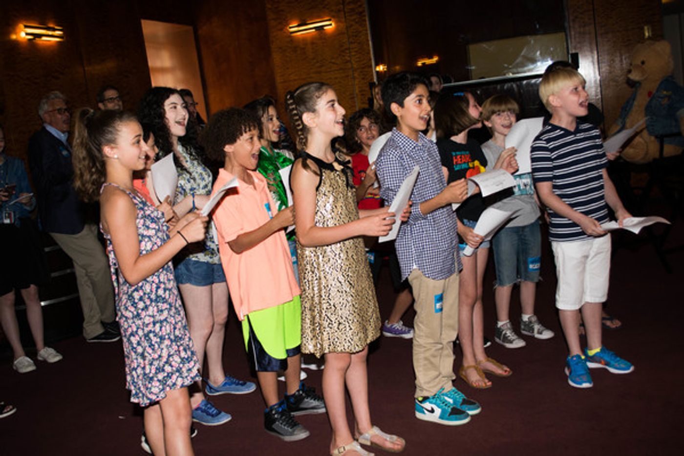 Photo Flash: SCHOOL OF ROCK and FUN HOME Pass Ziggy Bear to Radio City's NEW YORK SPECTACULAR  Image