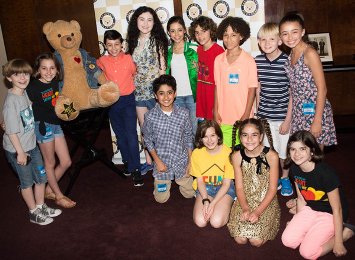 Broadway's SCHOOL OF ROCK and FUN HOME casts with Ziggy Bear and Jenna Ortega (Disney's STUCK IN THE MIDDLE) at 