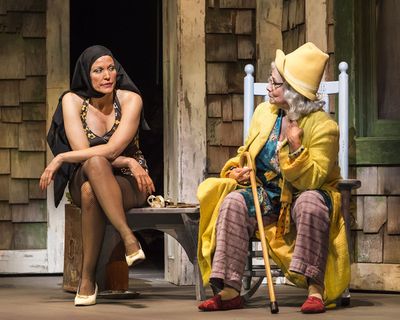 L-R: Rachel York and Betty Buckley in "Grey Gardens" The Musical. Directed by Michael Photo