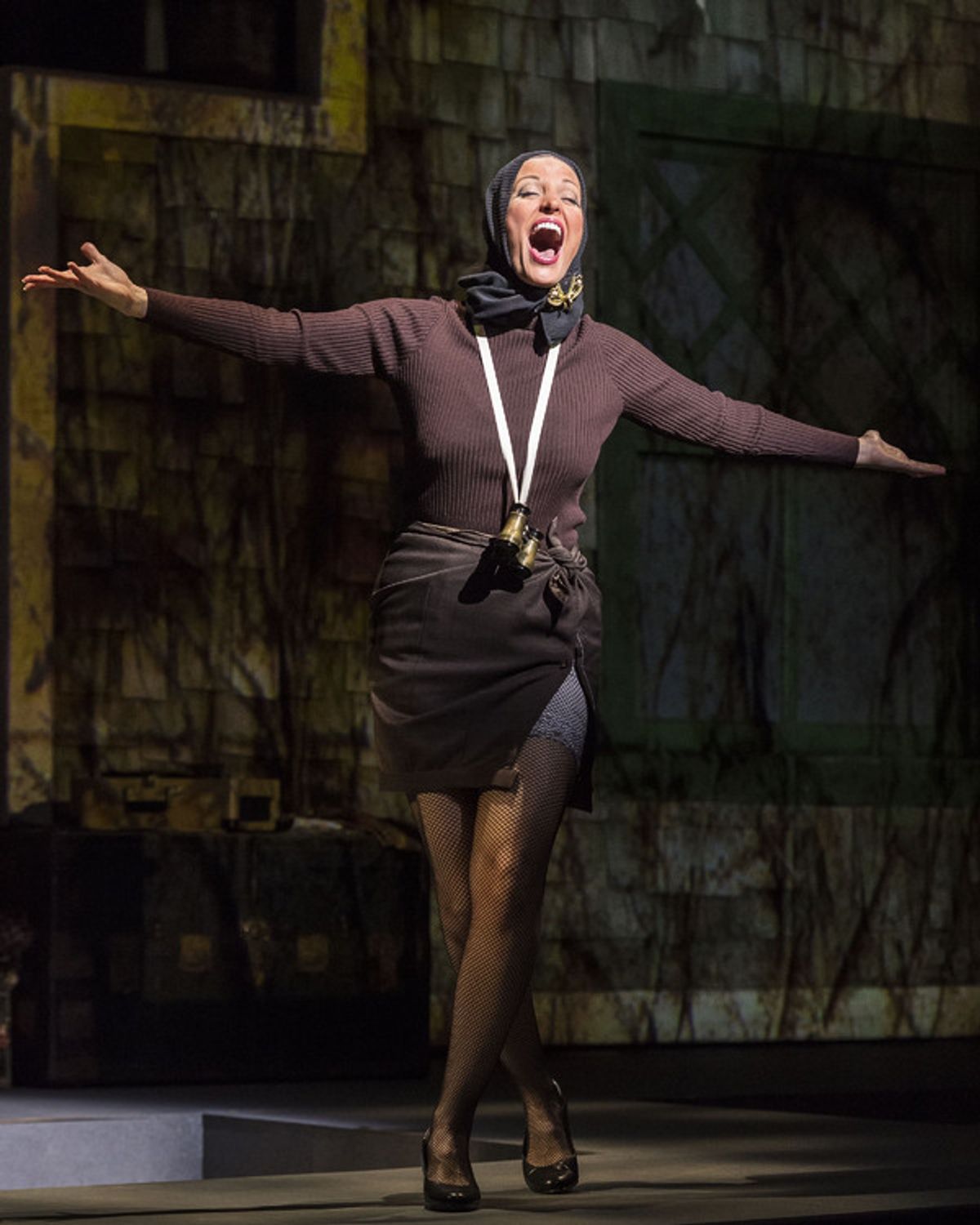 Rachel York in 'Grey Gardens' The Musical. Directed by Michael Wilson, 'Grey Gardens' plays at Center Theatre Group/Ahmanson Theatre through August 14, 2016. The book is by Doug Wright, music by Scott Frankel and lyrics by Michael Korie. 'Grey Gardens' is at 