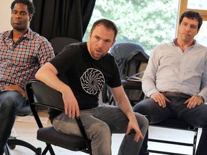 Ako Mitchell, Mark Rose and Alex Gaumond @ BroadwayWorld Ako Mitchell, Mark Rose and Alex Gaumond Photo