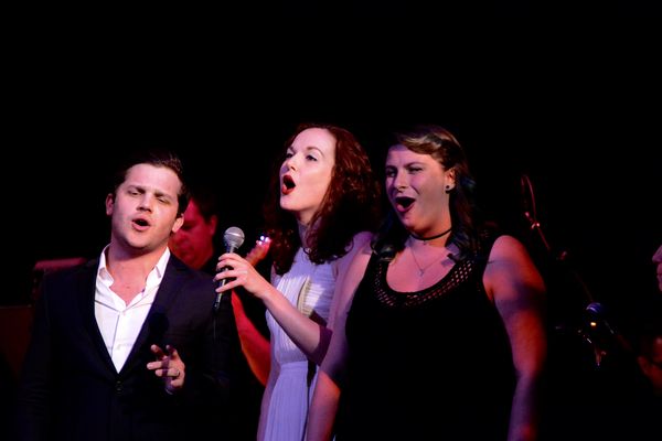 Alumni-Jon Hacker, Rebecca LaChance and Kristin Dausch Photo