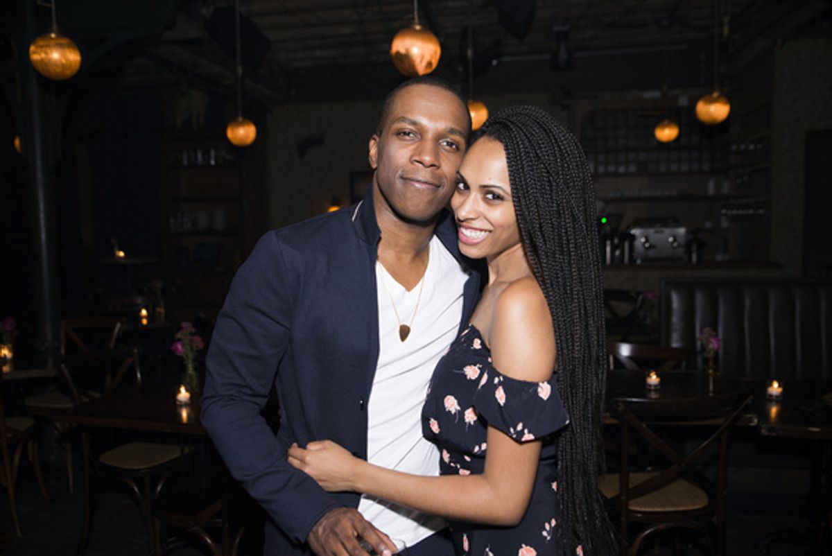 Leslie Odom Jr and Nicolette Robinson at 