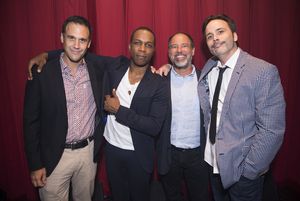 Milo Pacheco, Leslie Odom Jr, Steve Greenberg and Joseph Abate Photo