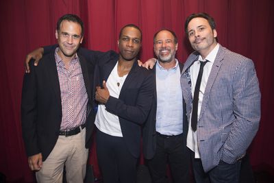 Milo Pacheco, Leslie Odom Jr, Steve Greenberg and Joseph Abate Photo