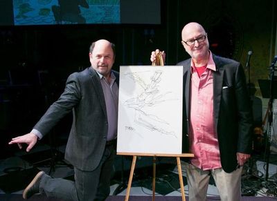 Jason Alexander and Jules Feiffer Photo
