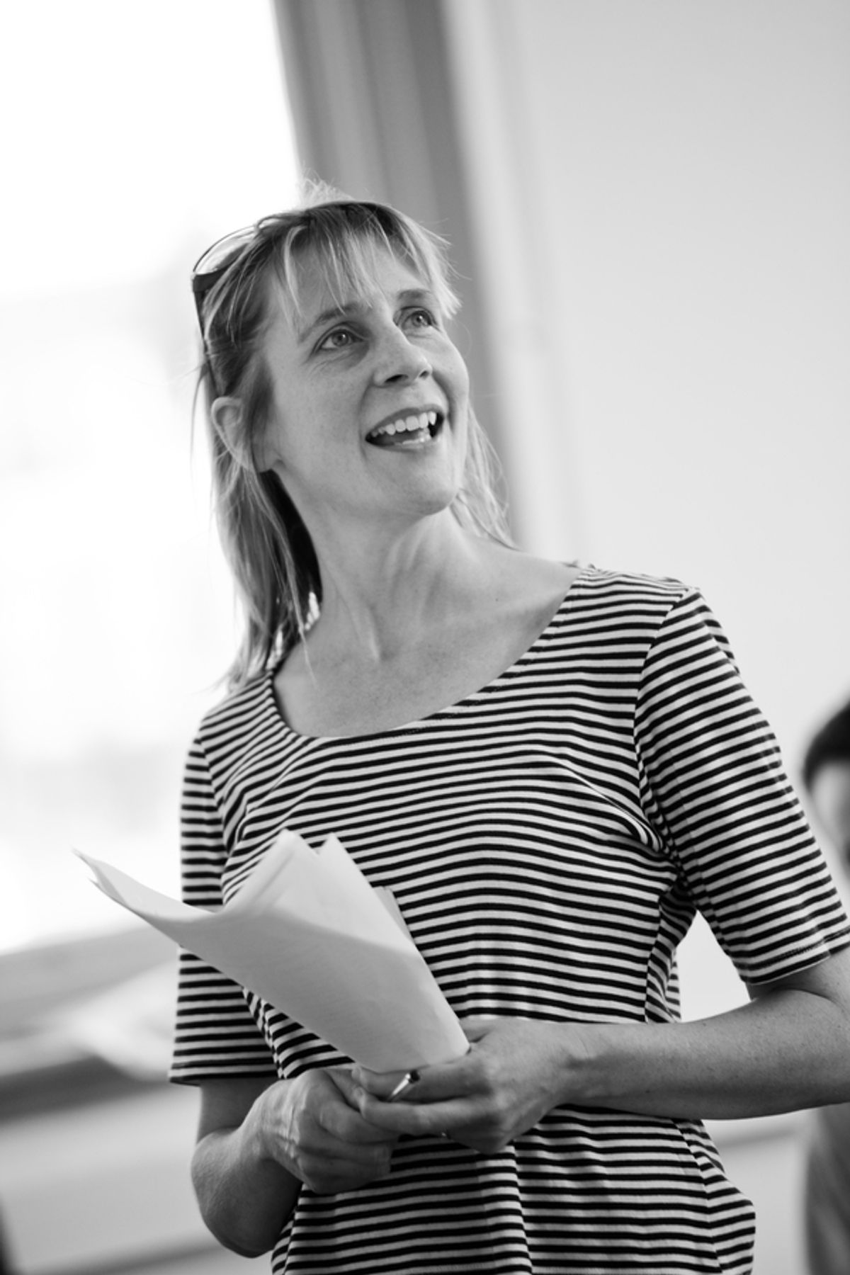 Deborah Arnott at Exclusive In Rehearsal with Gate Theatre's DIARY OF A MADMAN