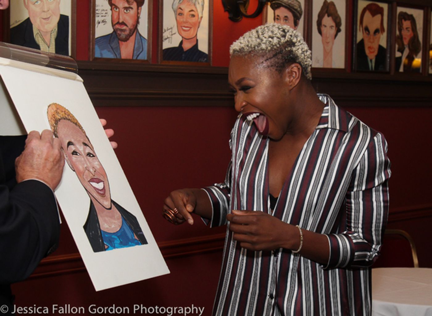 Photo Coverage: Tony Winner Cynthia Erivo Unveils Her New Portrait at Sardi's!  Image