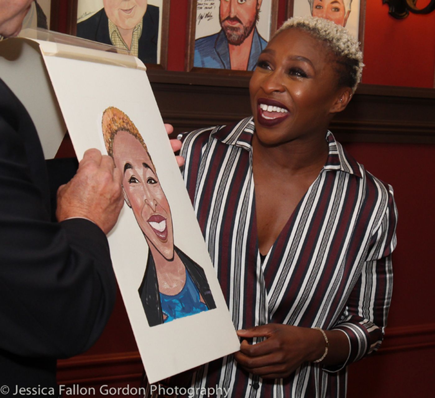 Photo Coverage: Tony Winner Cynthia Erivo Unveils Her New Portrait at Sardi's!  Image