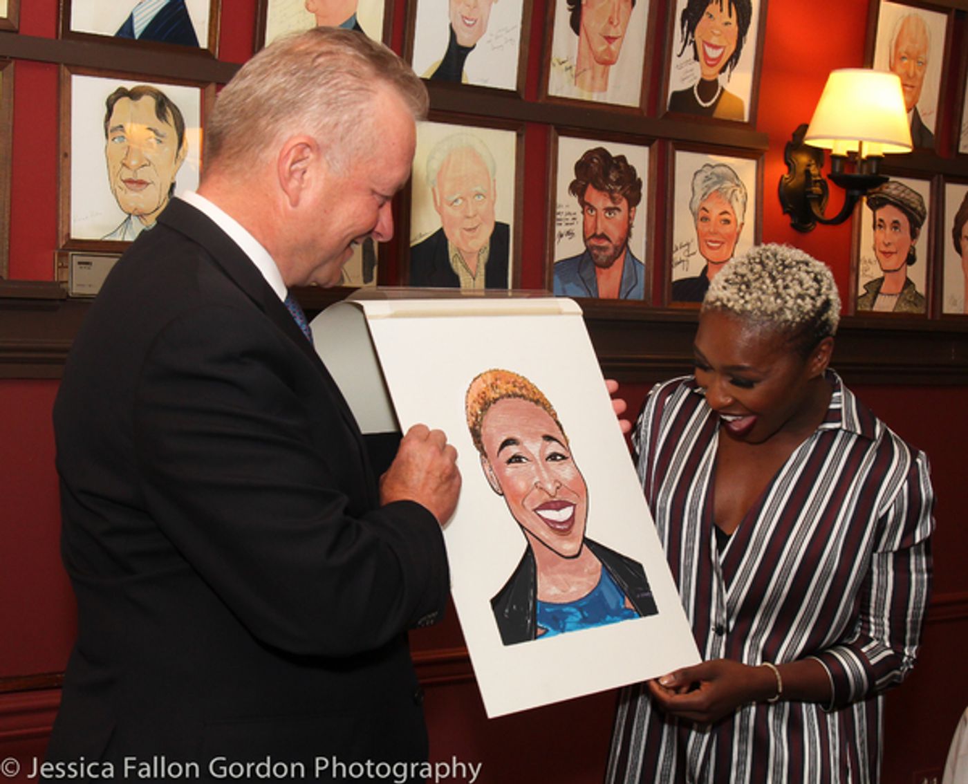 Photo Coverage: Tony Winner Cynthia Erivo Unveils Her New Portrait at Sardi's!  Image