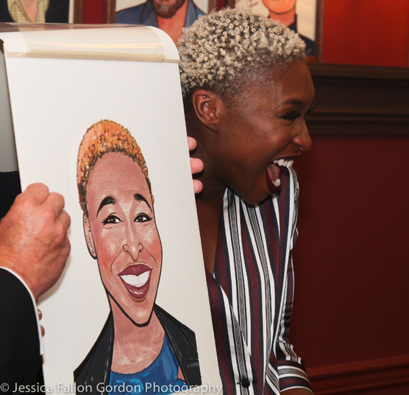 Photo Coverage: Tony Winner Cynthia Erivo Unveils Her New Portrait at Sardi's!  Image