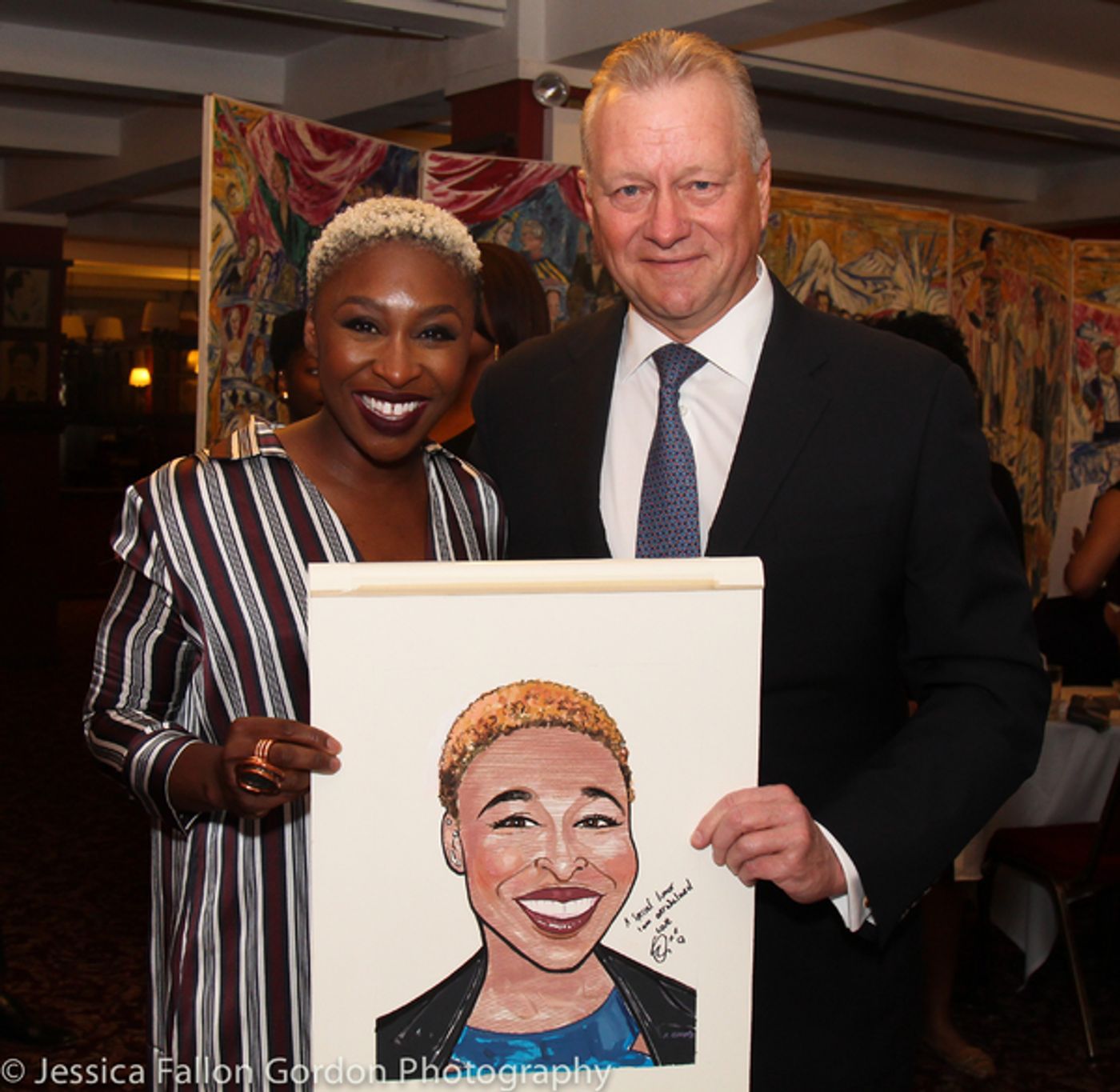 Photo Coverage: Tony Winner Cynthia Erivo Unveils Her New Portrait at Sardi's!  Image