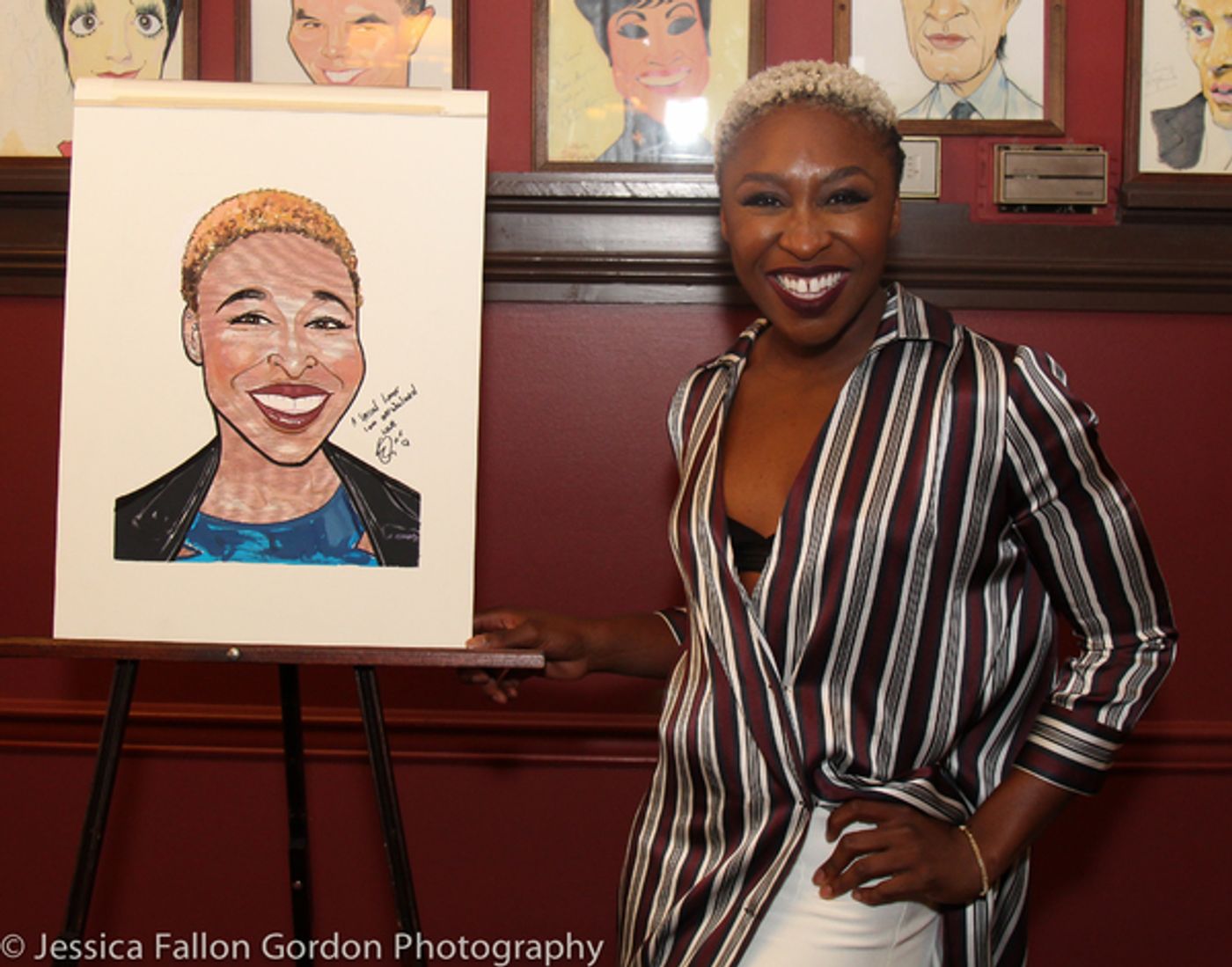Photo Coverage: Tony Winner Cynthia Erivo Unveils Her New Portrait at Sardi's!  Image