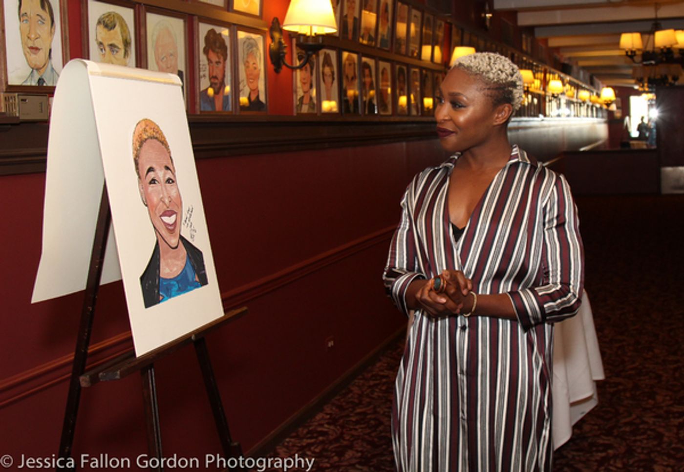 Photo Coverage: Tony Winner Cynthia Erivo Unveils Her New Portrait at Sardi's!  Image