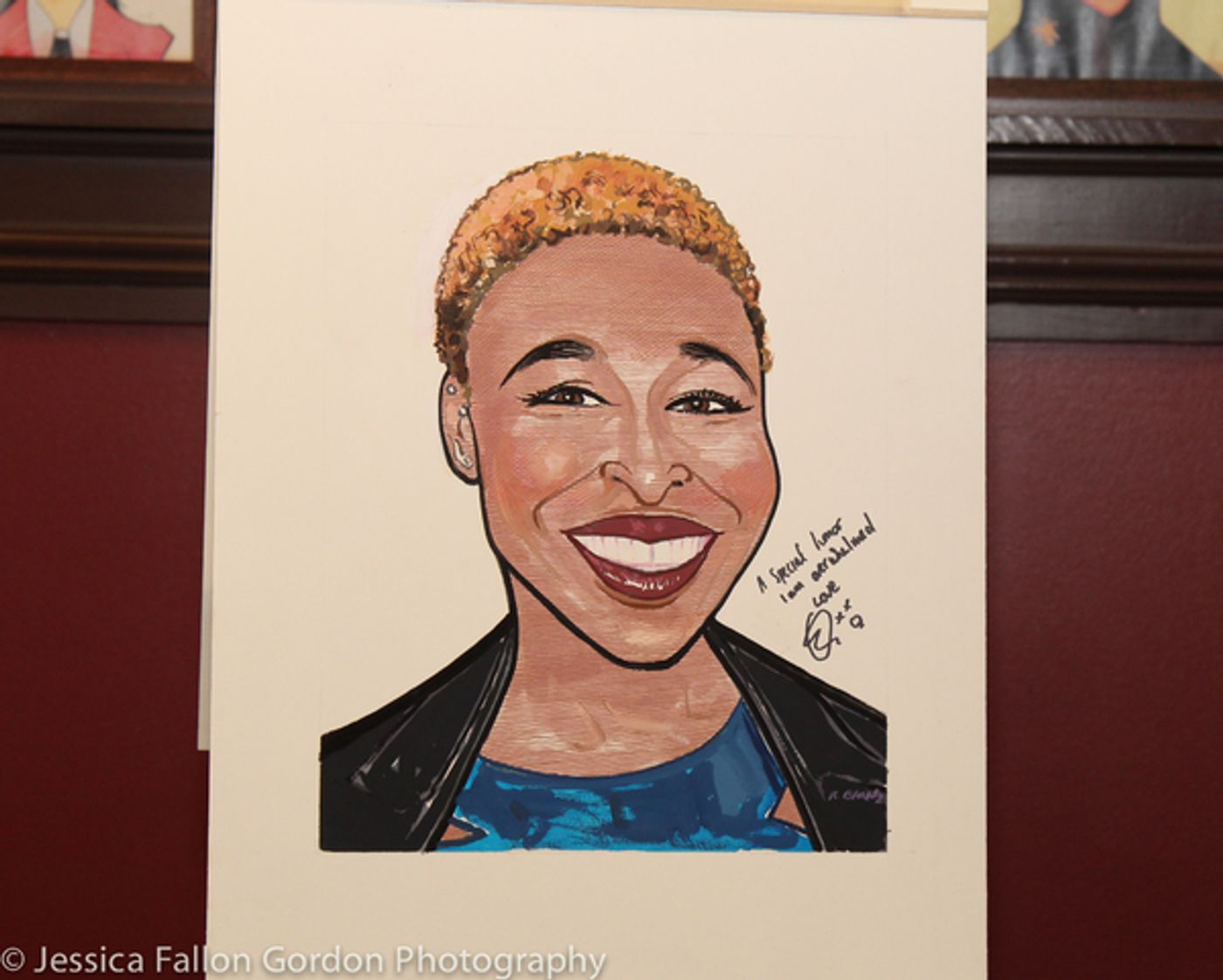 Photo Coverage: Tony Winner Cynthia Erivo Unveils Her New Portrait at Sardi's!  Image