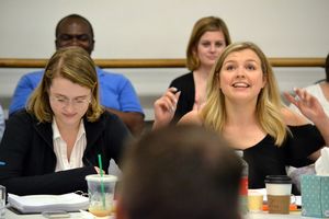 Caitlin Kinnunen and Anna Grace Barlow  Photo