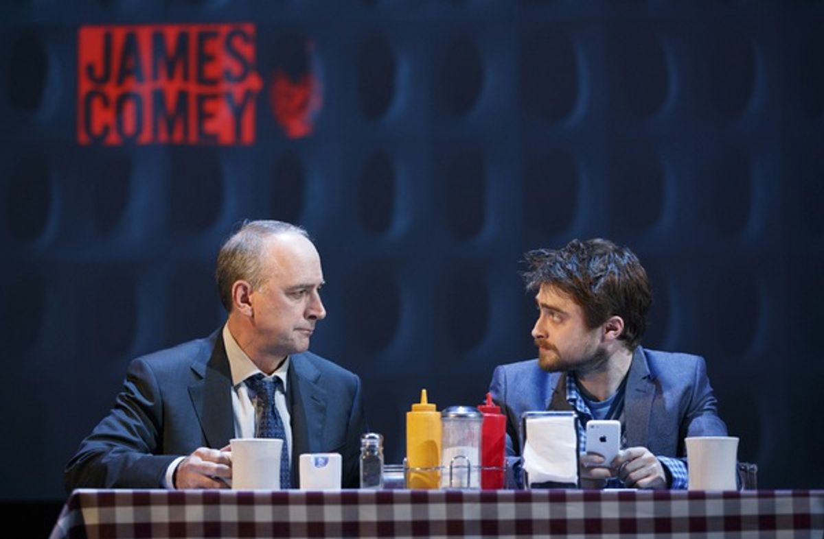 Michael Countryman and Daniel Radcliffe at 