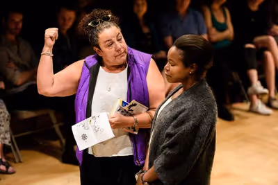 Marcia DeBonis and Quincy Tyler Bernstine Photo
