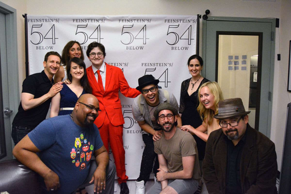 Craig Fogel, Laura Shoop, Mara Wilson, James Monroe Iglehart, Philip Romano, George Salazar, Max Crumm, Stephanie D'Abruzzo, Julia Mattison, & Brian Gonzales at 