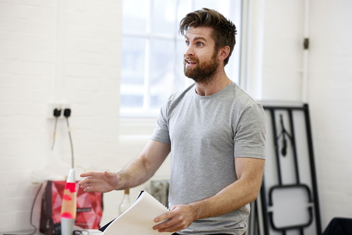 Photo Flash: Rehearsals Begin for UK Premiere of STALKING THE BOGEYMAN  Image