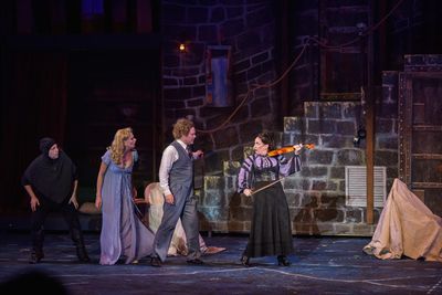Steve Rosen, Stephanie Gibson, Robert Petkoff and Vicki Lewis Photo