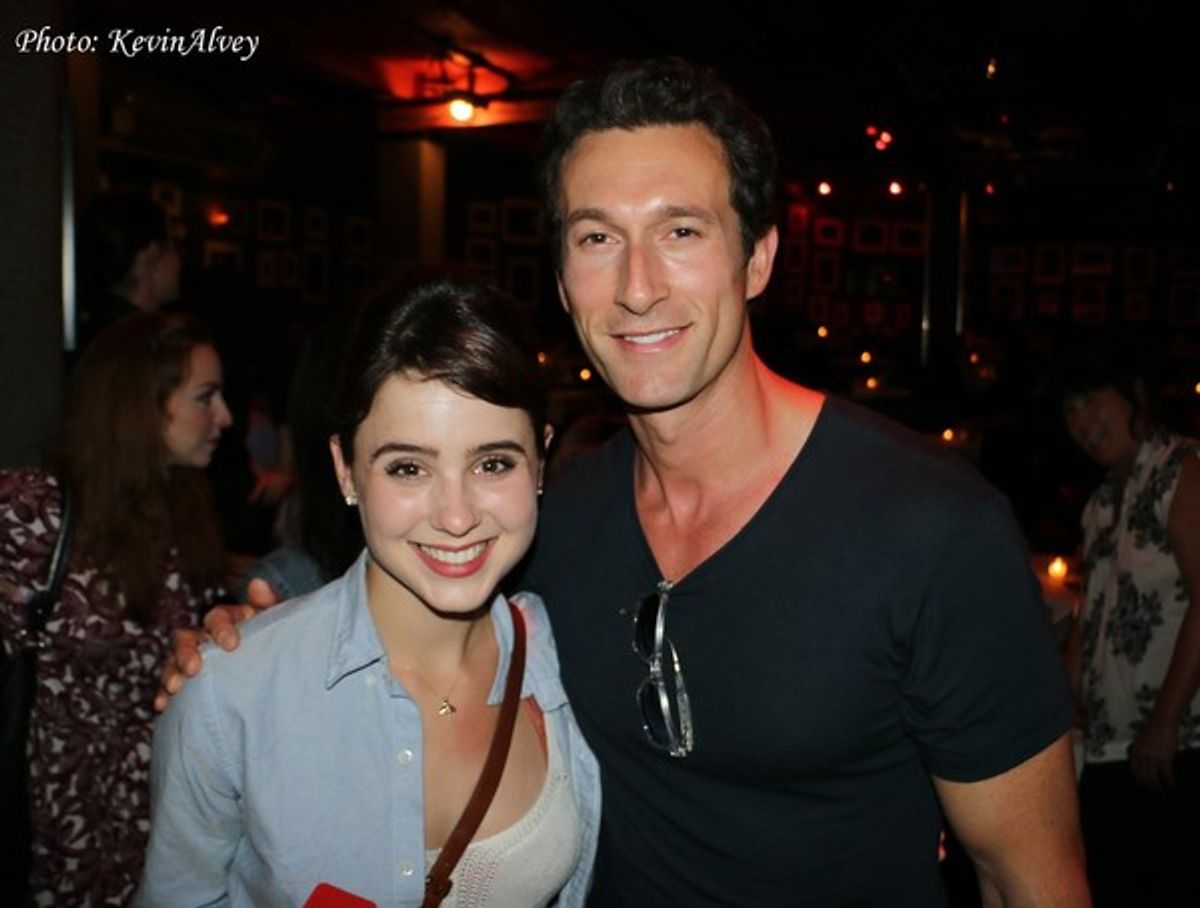 Katie Huff and Aaron Lazar at 