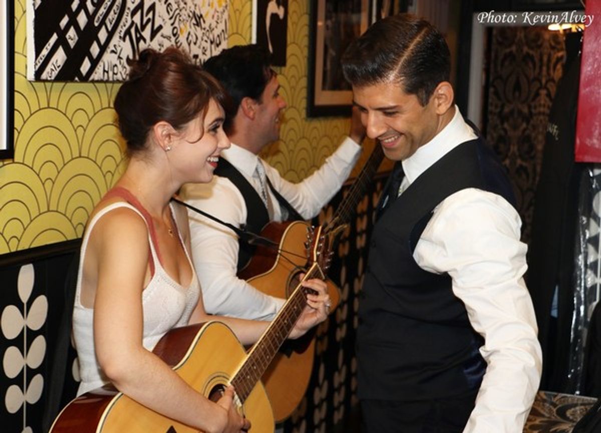 Katie Huff, Clyde Alves and Tony Yazbeck at 