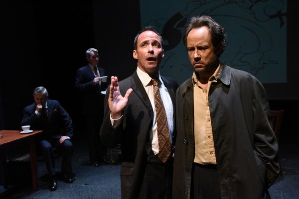 Christopher Marshall (Stringer) and Alex Draper (Bela) with David Barlow and Jonathan Photo