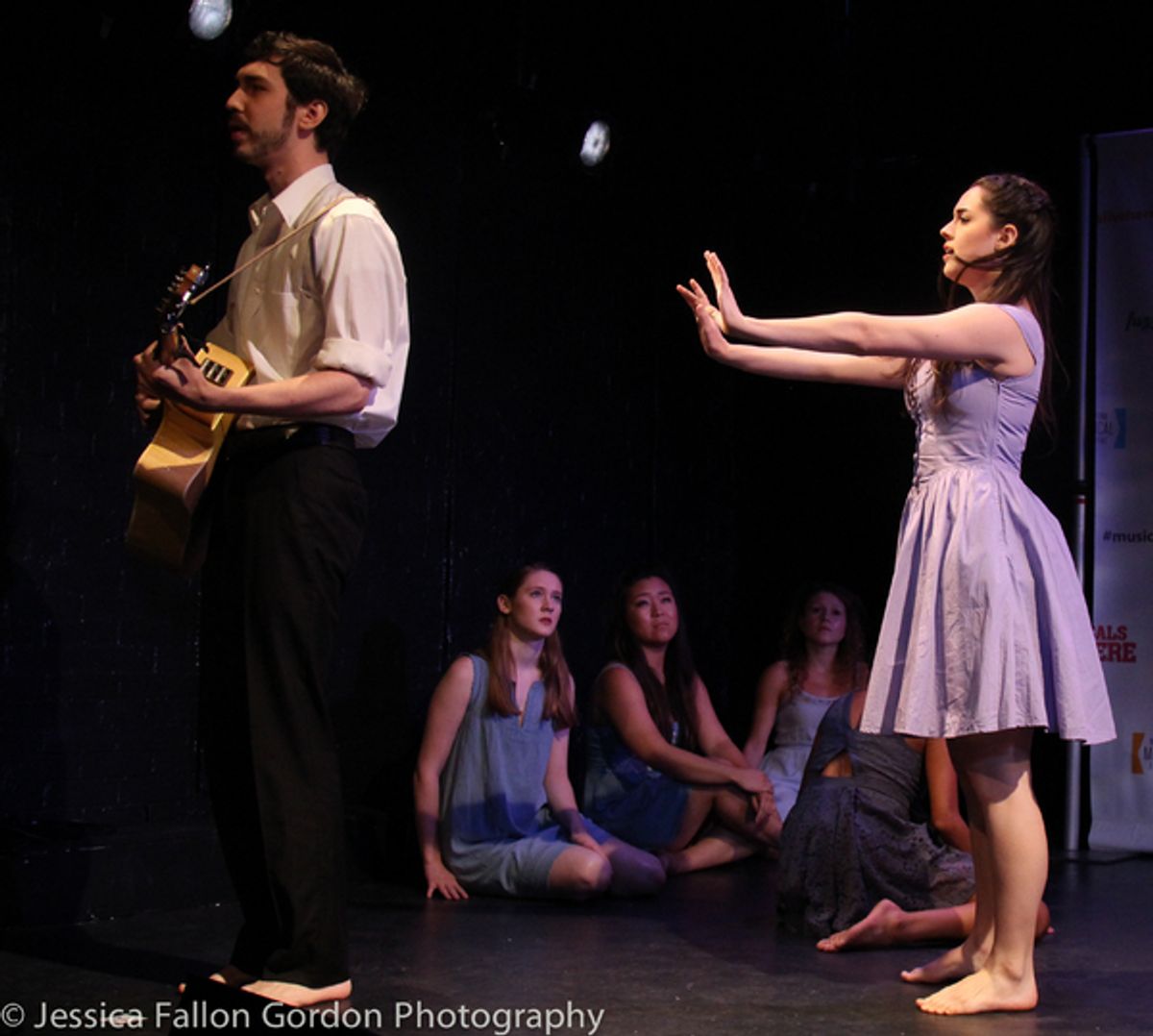 Morgan Hollingsworth and the cast of Nickel Mines at 