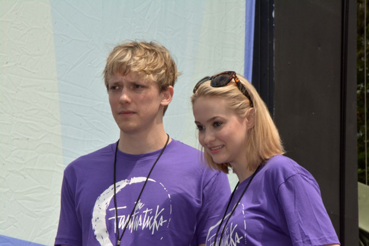 Andrew Polec and Madison Claire Parks at 