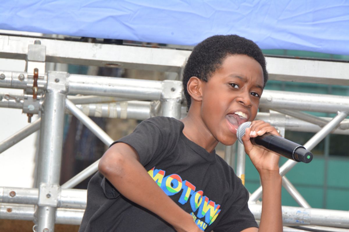 J.J. Battest at Casts of MOTOWN, CHICAGO & More Return to Broadway in Bryant Park!